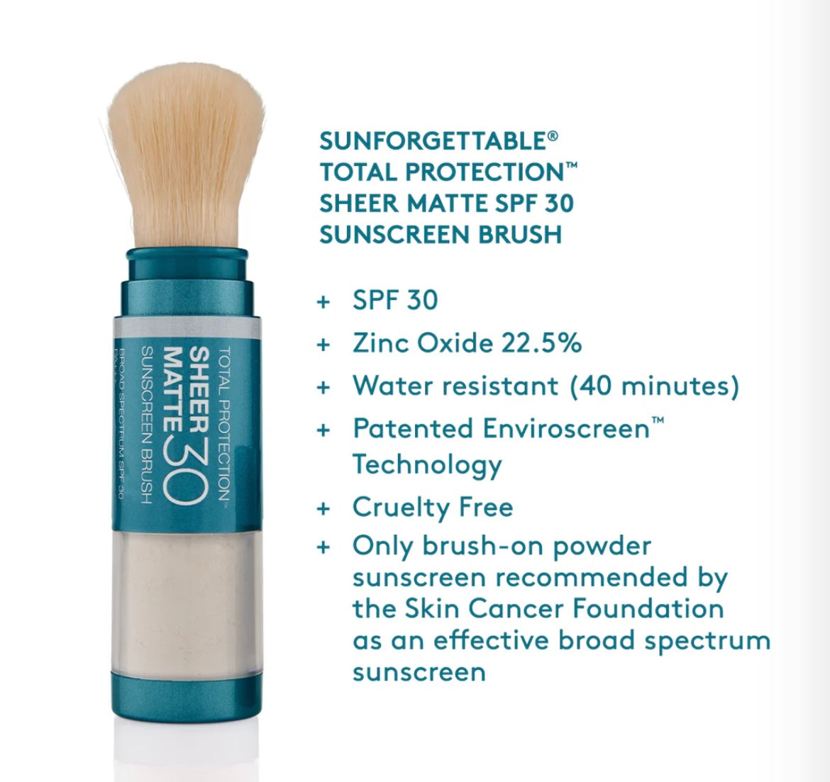 Sunforgettable Total Protection Sheer Matte SPF 30 Sunscreen Brush